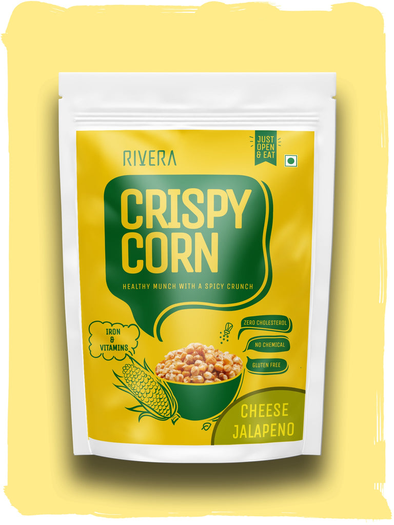 Crispy american corn cheese jalapeno flavour